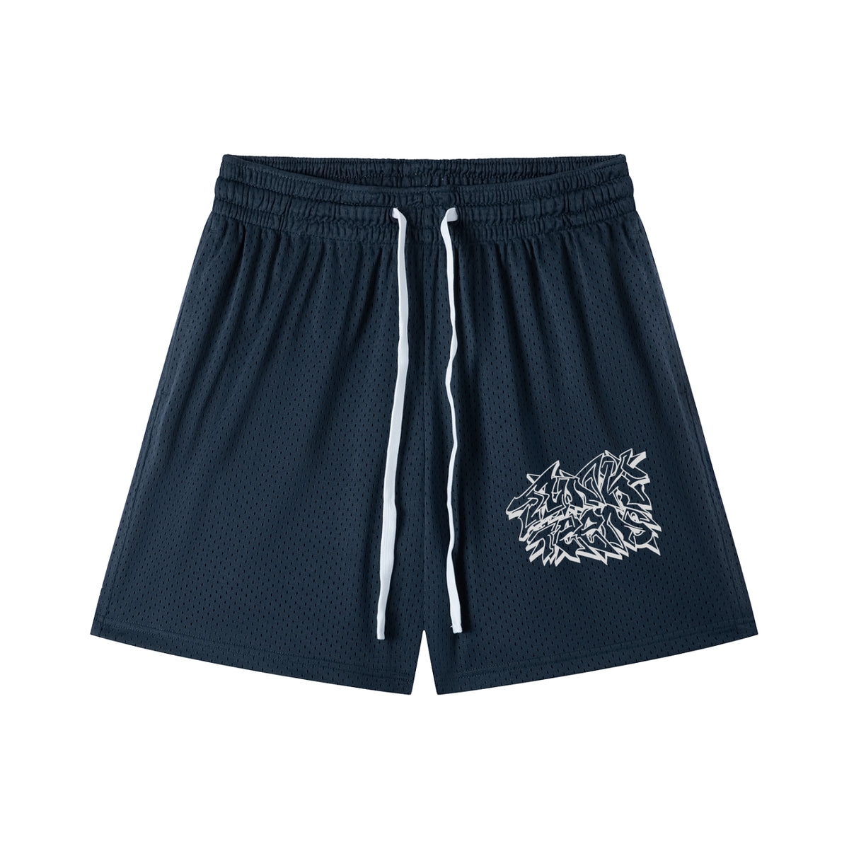 Junk Teens Graffiti Mesh Shorts