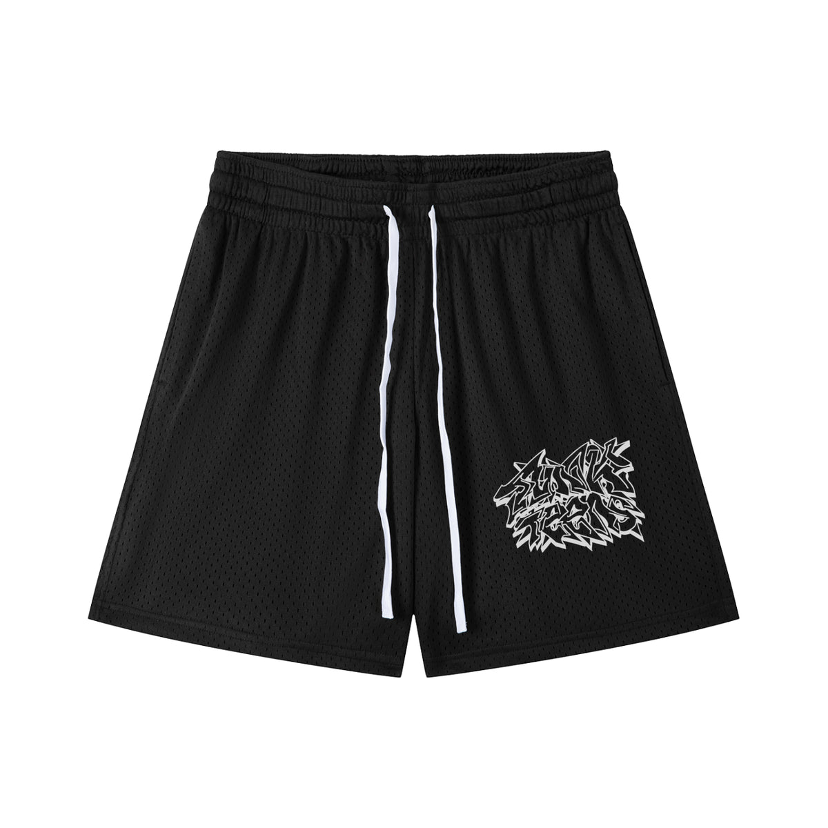 Junk Teens Graffiti Mesh Shorts