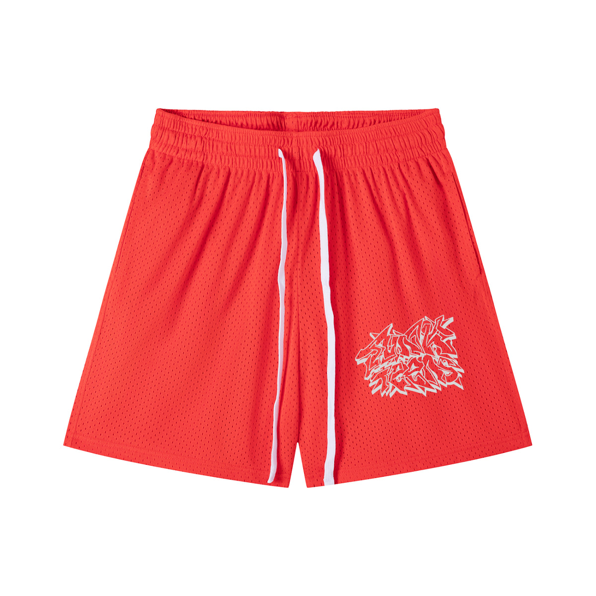 Junk Teens Graffiti Mesh Shorts