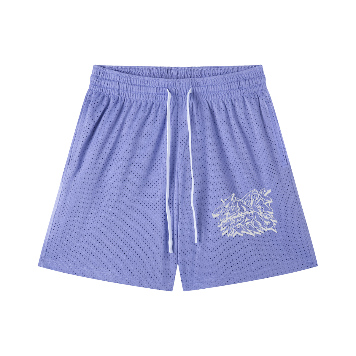 Junk Teens Graffiti Mesh Shorts