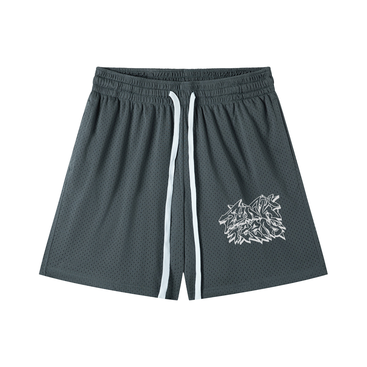 Junk Teens Graffiti Mesh Shorts